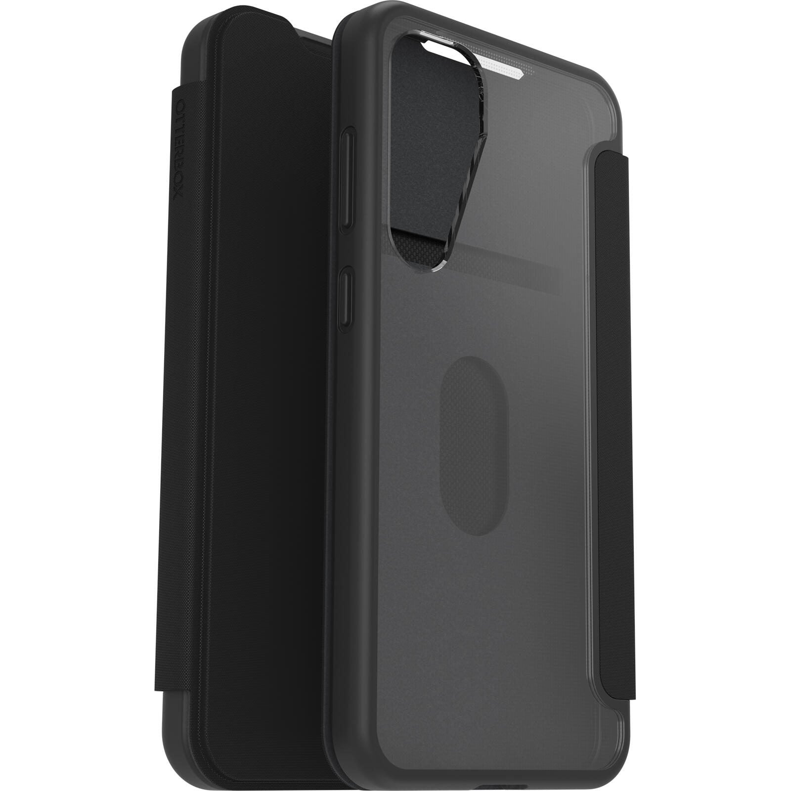 OtterBox React Folio Schutzhülle für Samsung Galaxy S25+ Black Crystal - clear/black