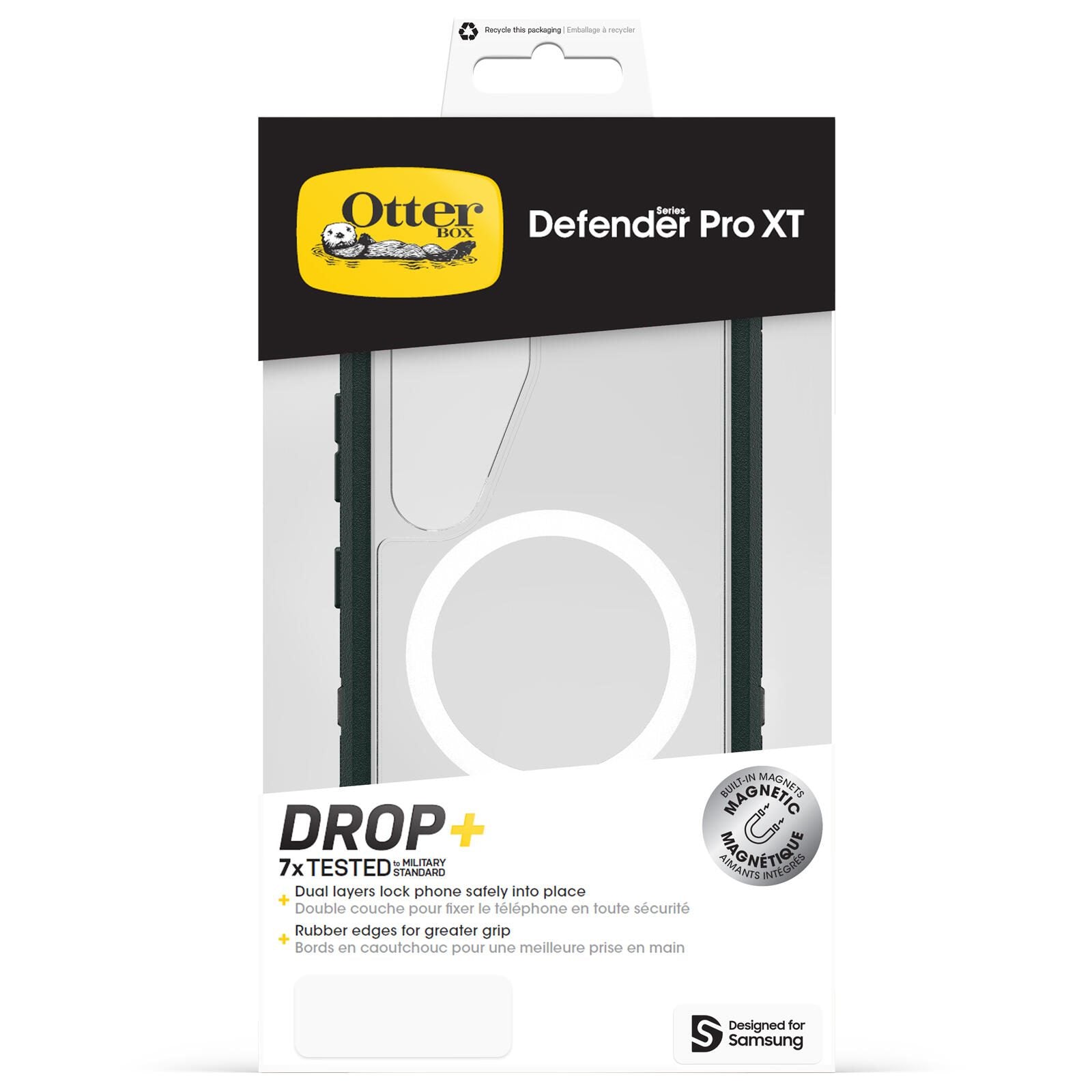 OtterBox Defender XT Clear Magnets Schutzhülle für Samsung Galaxy S25 Jubilee - green