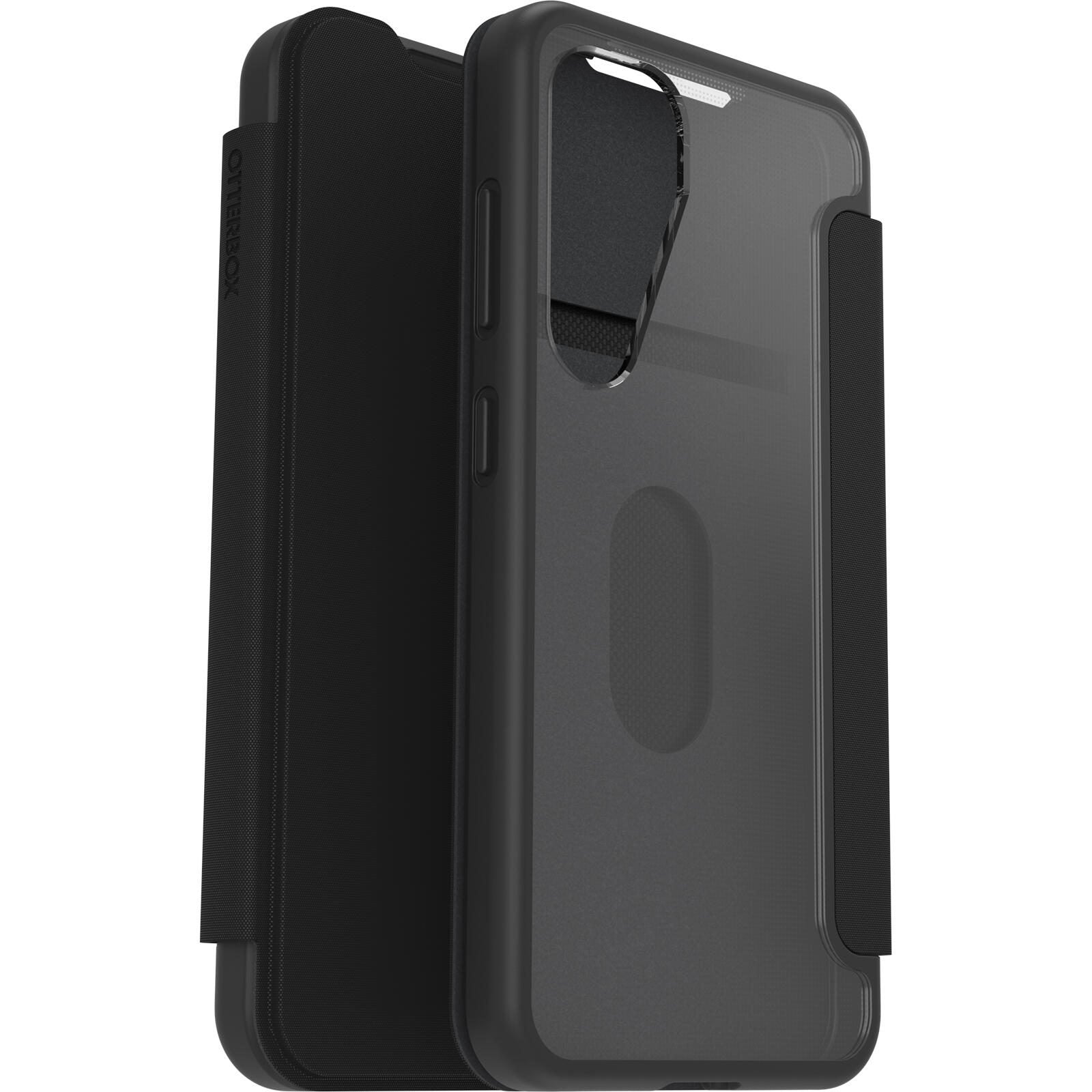 OtterBox React Folio Schutzhülle für Samsung Galaxy S25 Black Crystal - clear/black