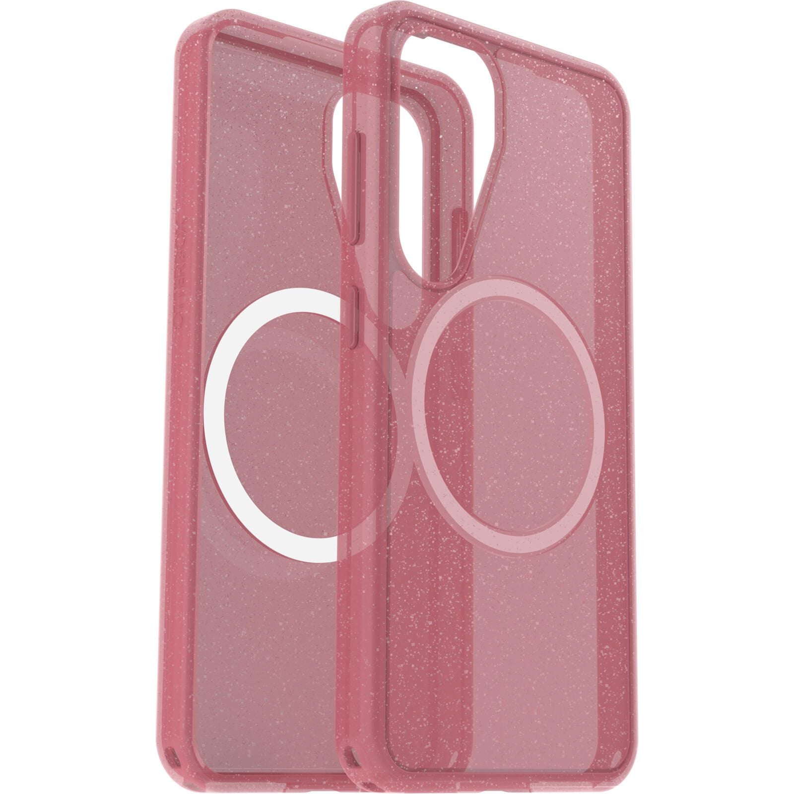 OtterBox Symmetry Clear Magnets Schutzhülle für Samsung Galaxy S25 Thimbleberry - pink