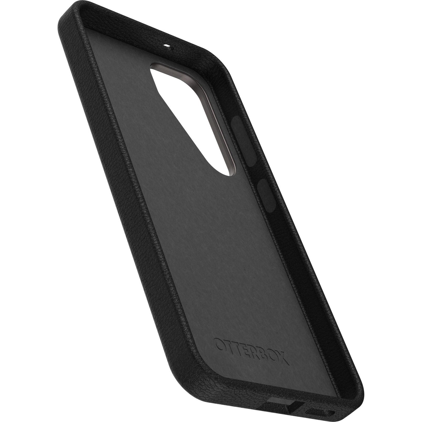 OtterBox Symmetry Cactus Leather Schutzhülle für Samsung Galaxy S25 Noir Ash - black