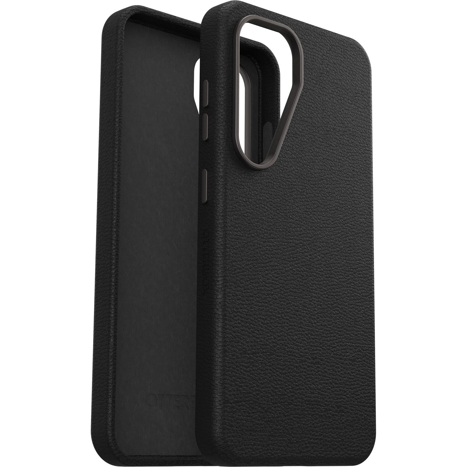 OtterBox Symmetry Cactus Leather Schutzhülle für Samsung Galaxy S25 Noir Ash - black