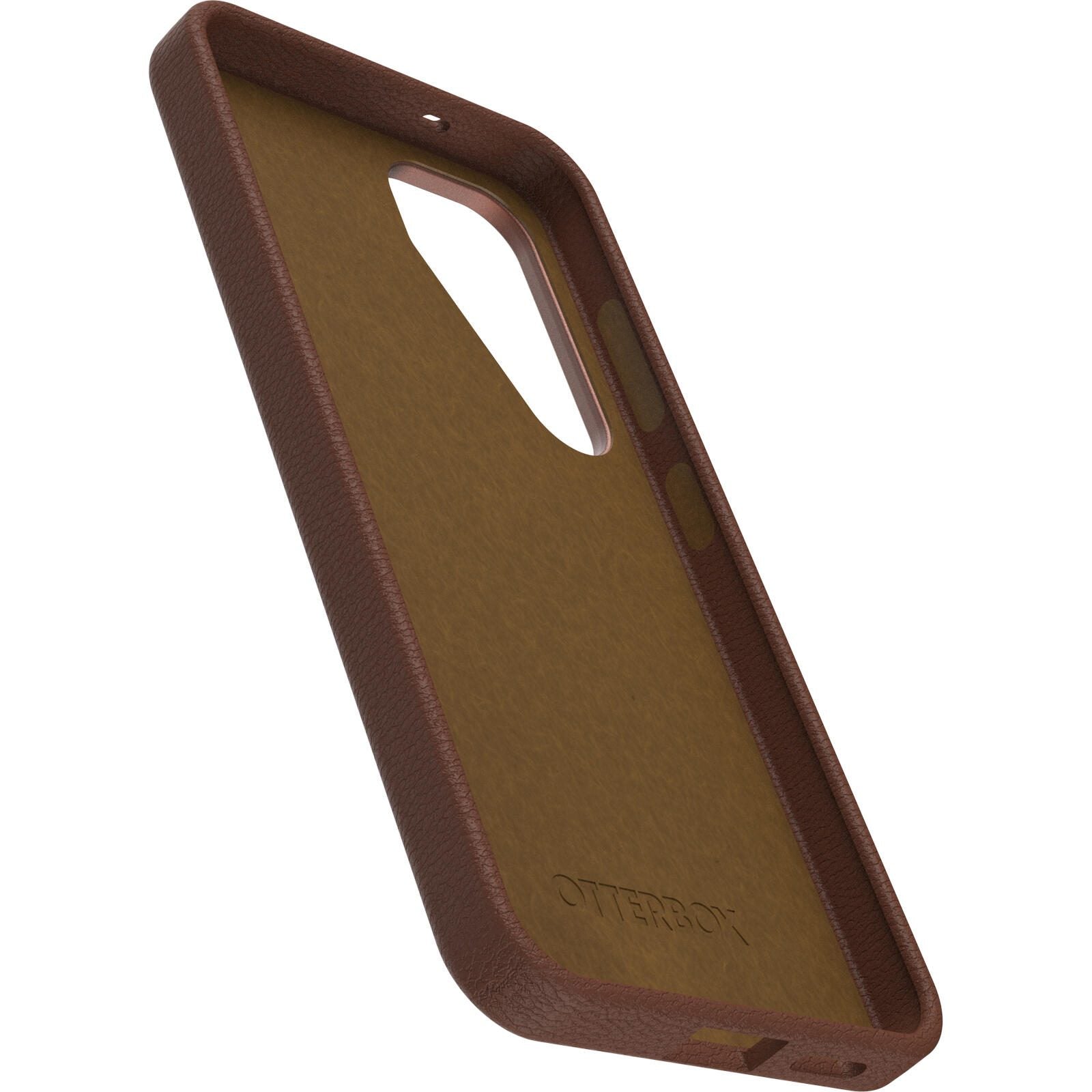 OtterBox Symmetry Cactus Leather Schutzhülle für Samsung Galaxy S25 Rich Adove - brown