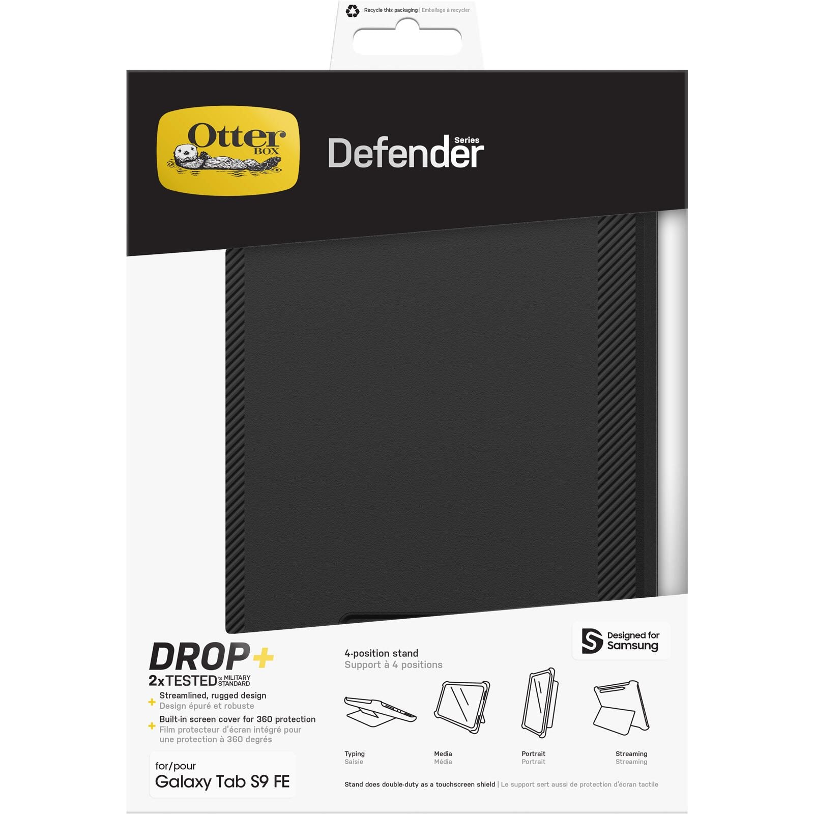 OtterBox Defender für Samsung Galaxy Tab S9 FE & S10 FE (black)
