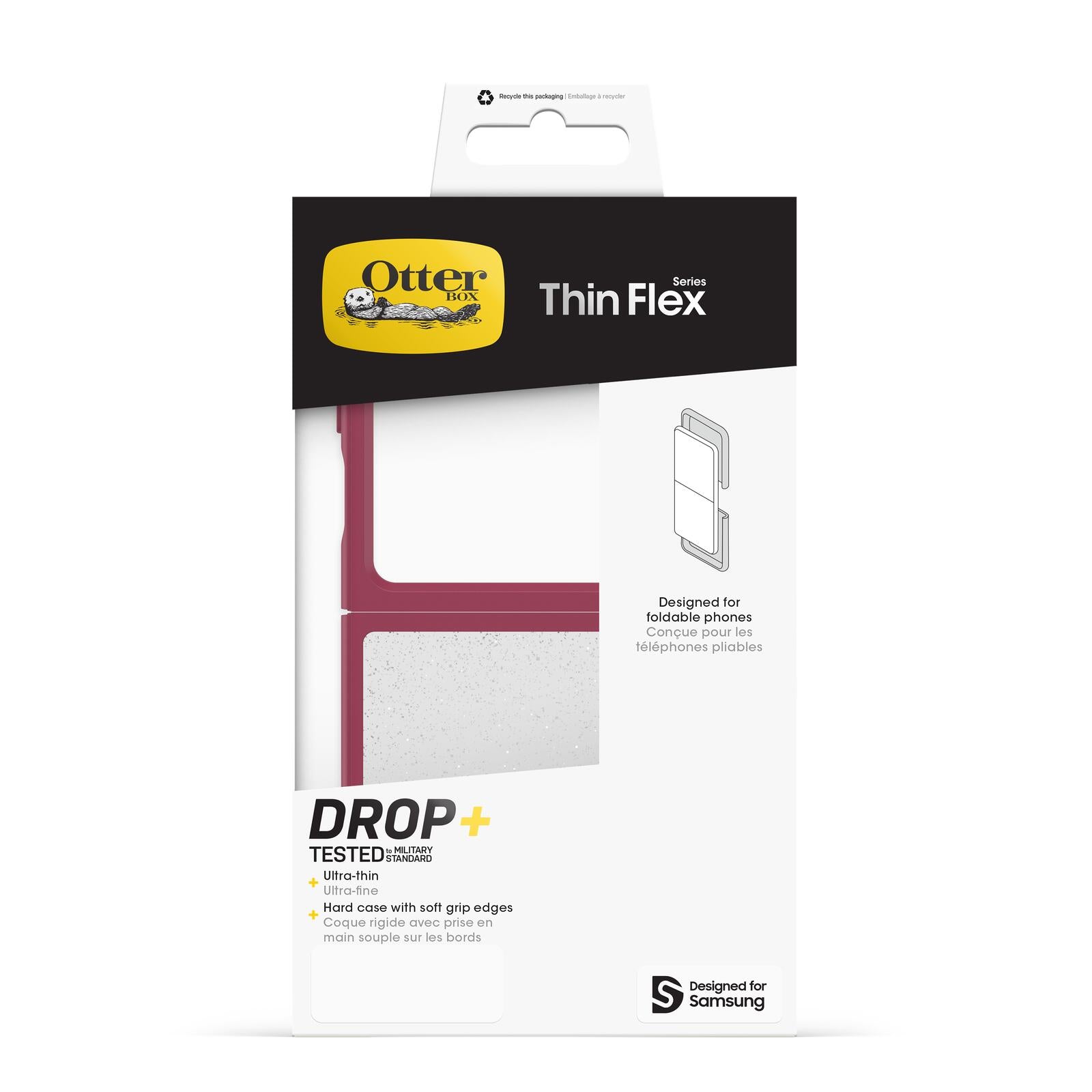 OtterBox Thin Flex Samsung Galaxy Z Flip6 Berry Bliss - red