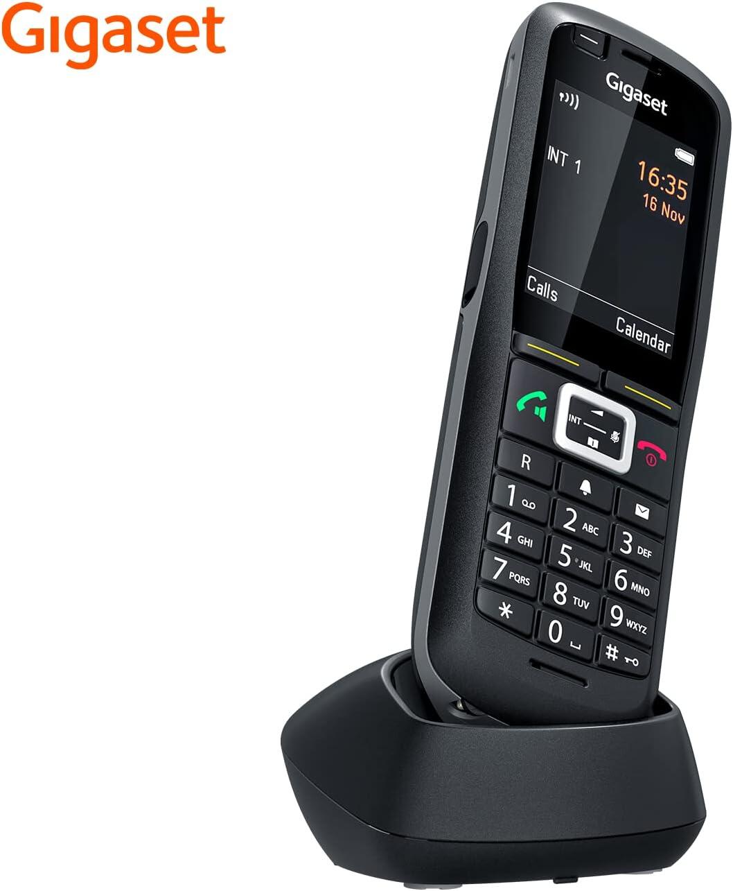 Gigaset R700H Pro - Schnurloses Erweiterungshandgerät mit Bluetooth-Schnittstelle - DECT\GAP\CAT-iq - Schwarz