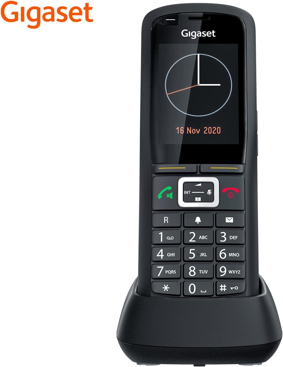 Gigaset R700H Pro - Schnurloses Erweiterungshandgerät mit Bluetooth-Schnittstelle - DECT\GAP\CAT-iq - Schwarz