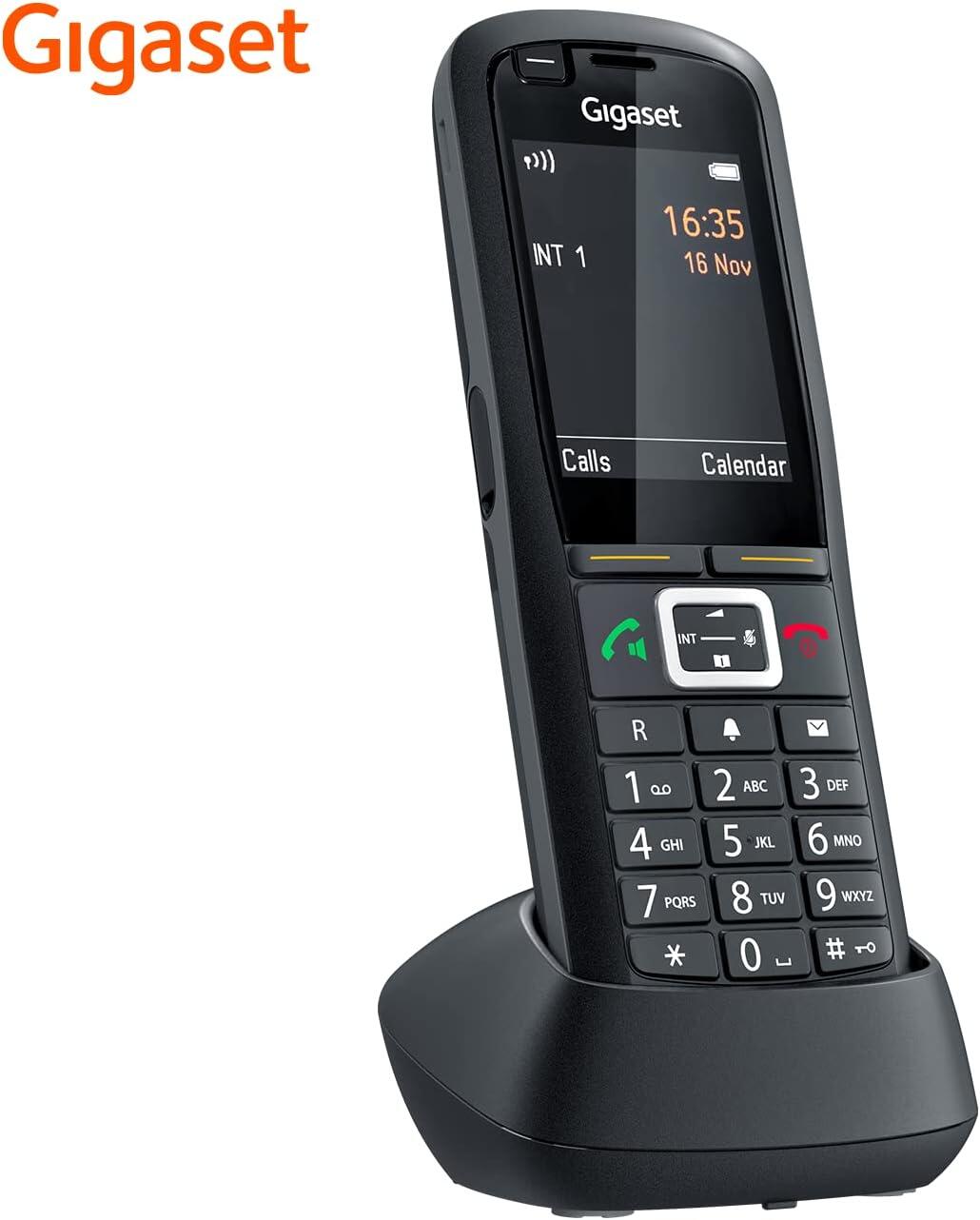 Gigaset R700H Pro - Schnurloses Erweiterungshandgerät mit Bluetooth-Schnittstelle - DECT\GAP\CAT-iq - Schwarz