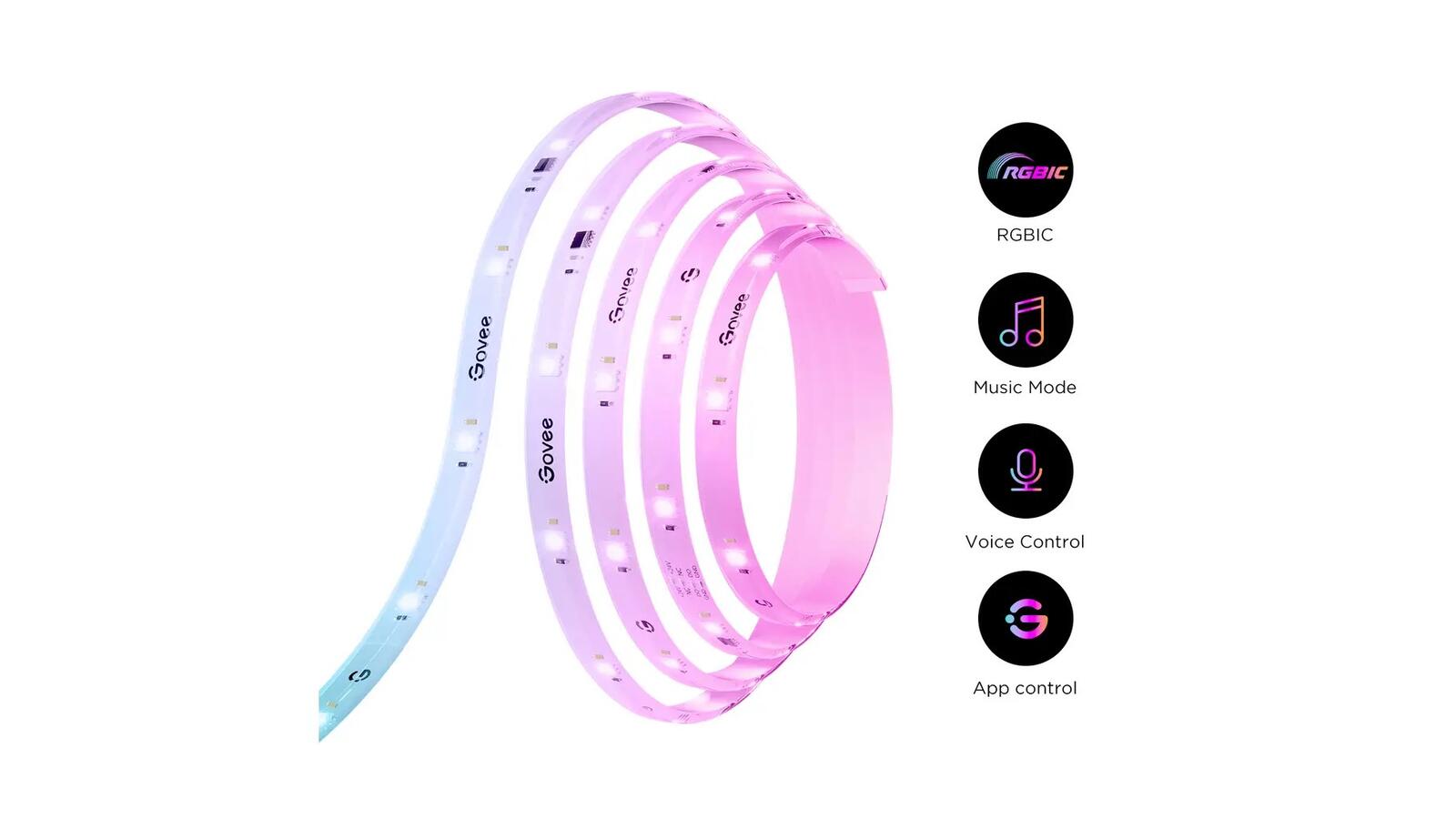 Govee RGBIC LED Strip Light (Wi-Fi, Bluetooth, Matter) 5,0m