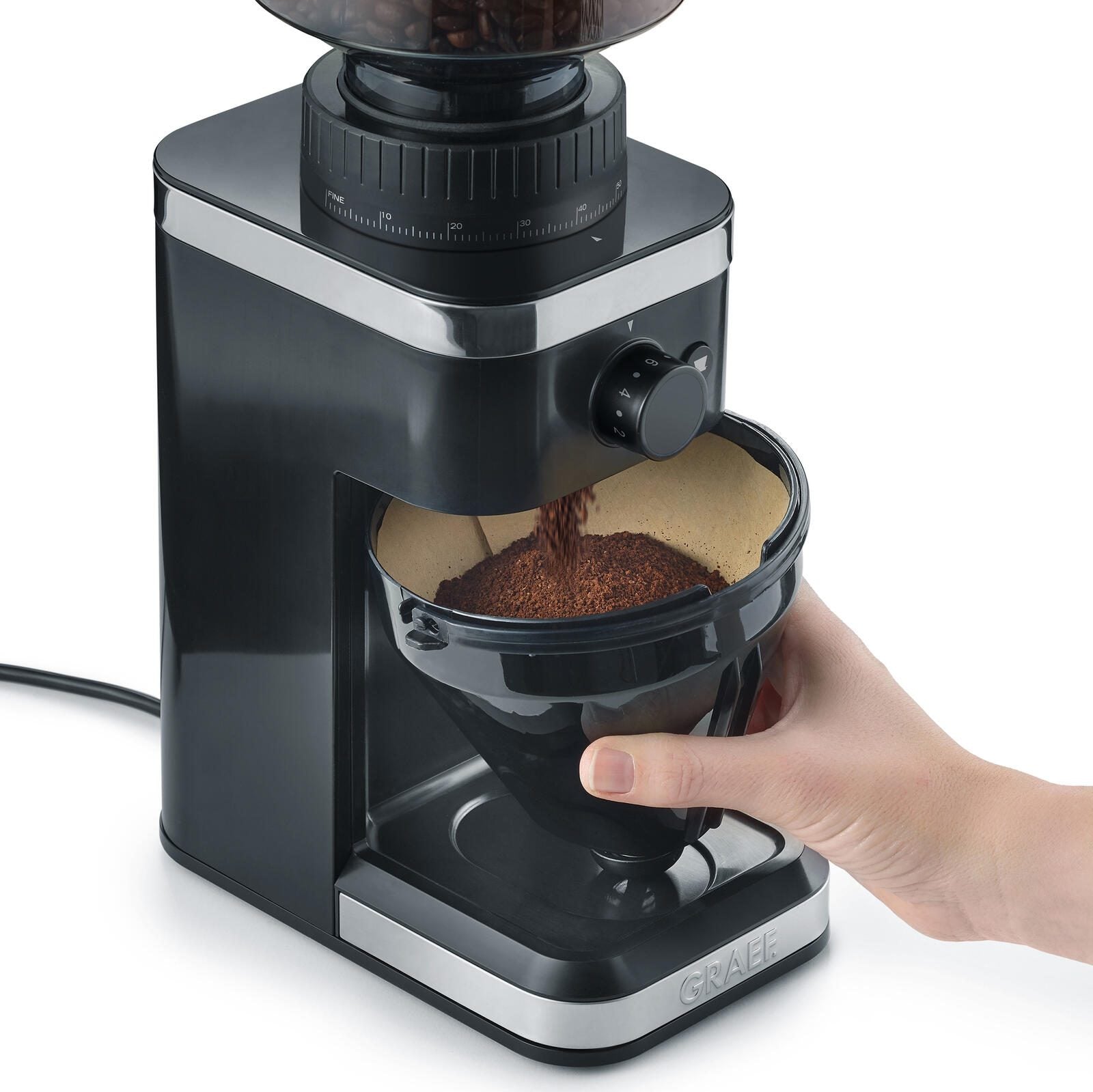 GRAEF Kaffeemühle CM 502, schwarz