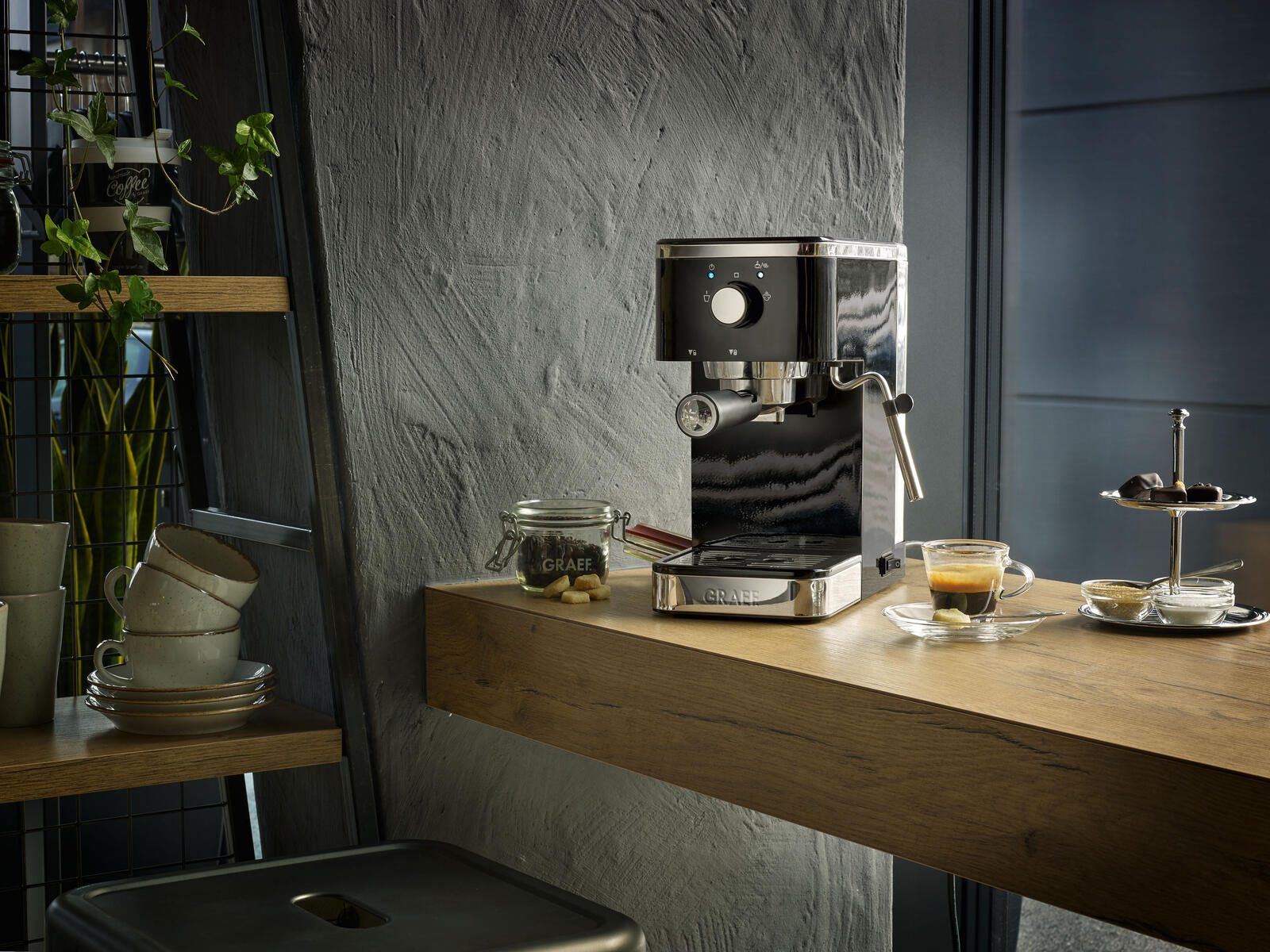 GRAEF Siebträger-Espressomaschine Salita ES 402, schwarz