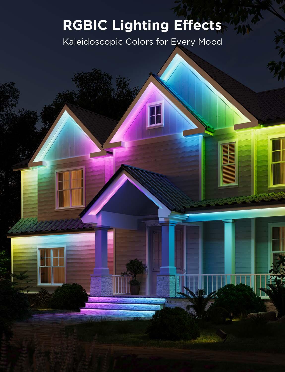 Govee RGBIC SMART LED-Lichtstreifen für den Außenbereich 10,0m