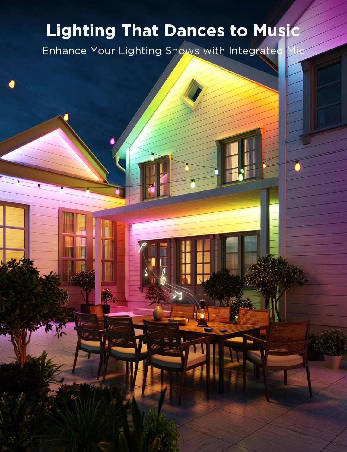 Govee RGBIC SMART LED-Lichtstreifen für den Außenbereich 10,0m