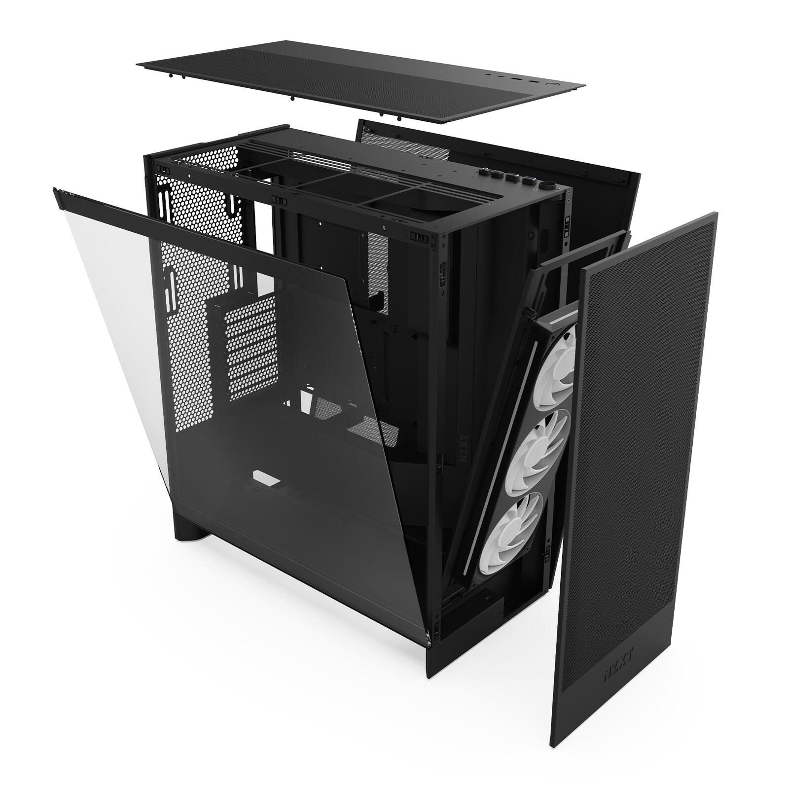 NZXT H7 Flow Mid-Tower-Gehäuse, Schwarz