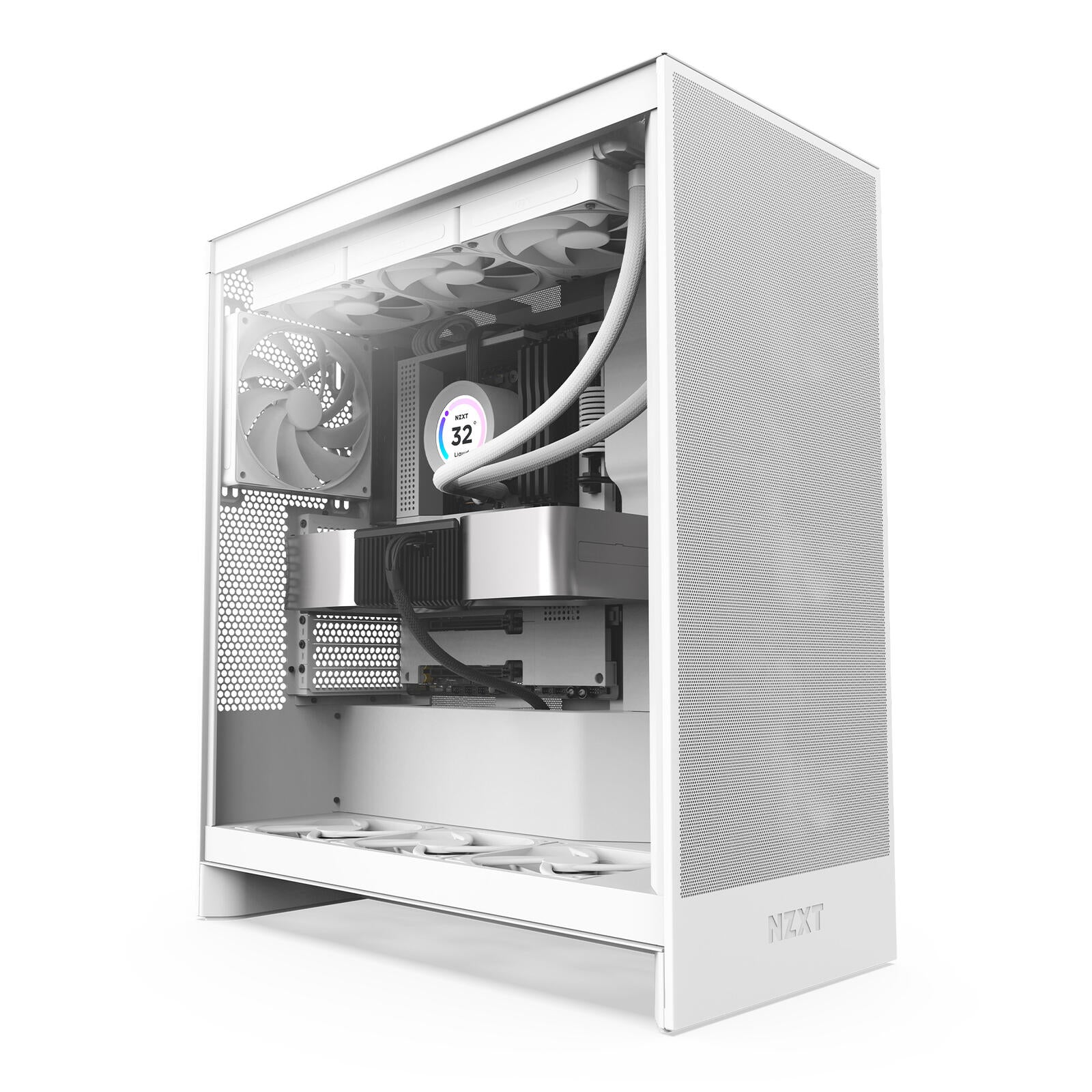NZXT H7 Flow Mid-Tower-Gehäuse, Weiß