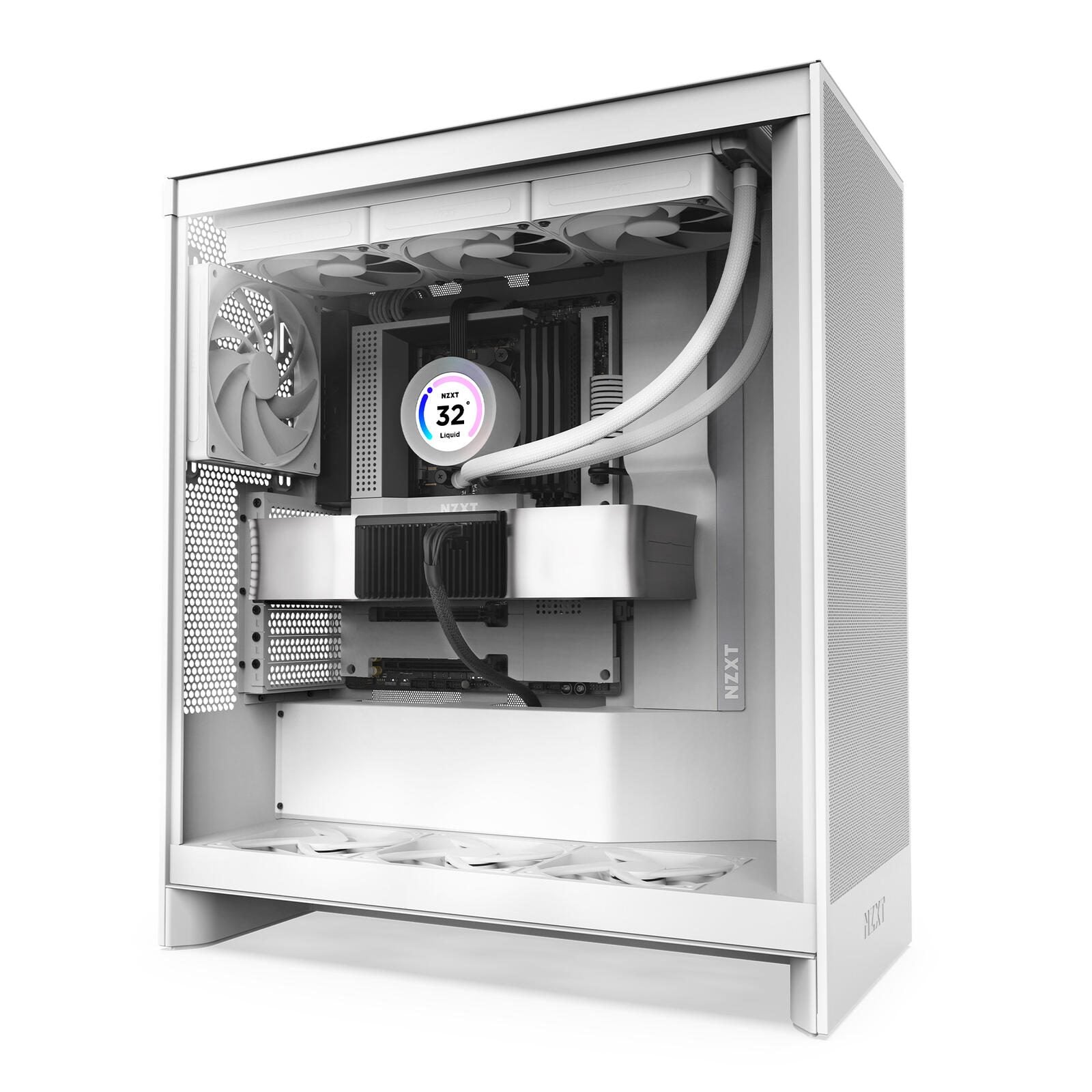 NZXT H7 Flow Mid-Tower-Gehäuse, Weiß