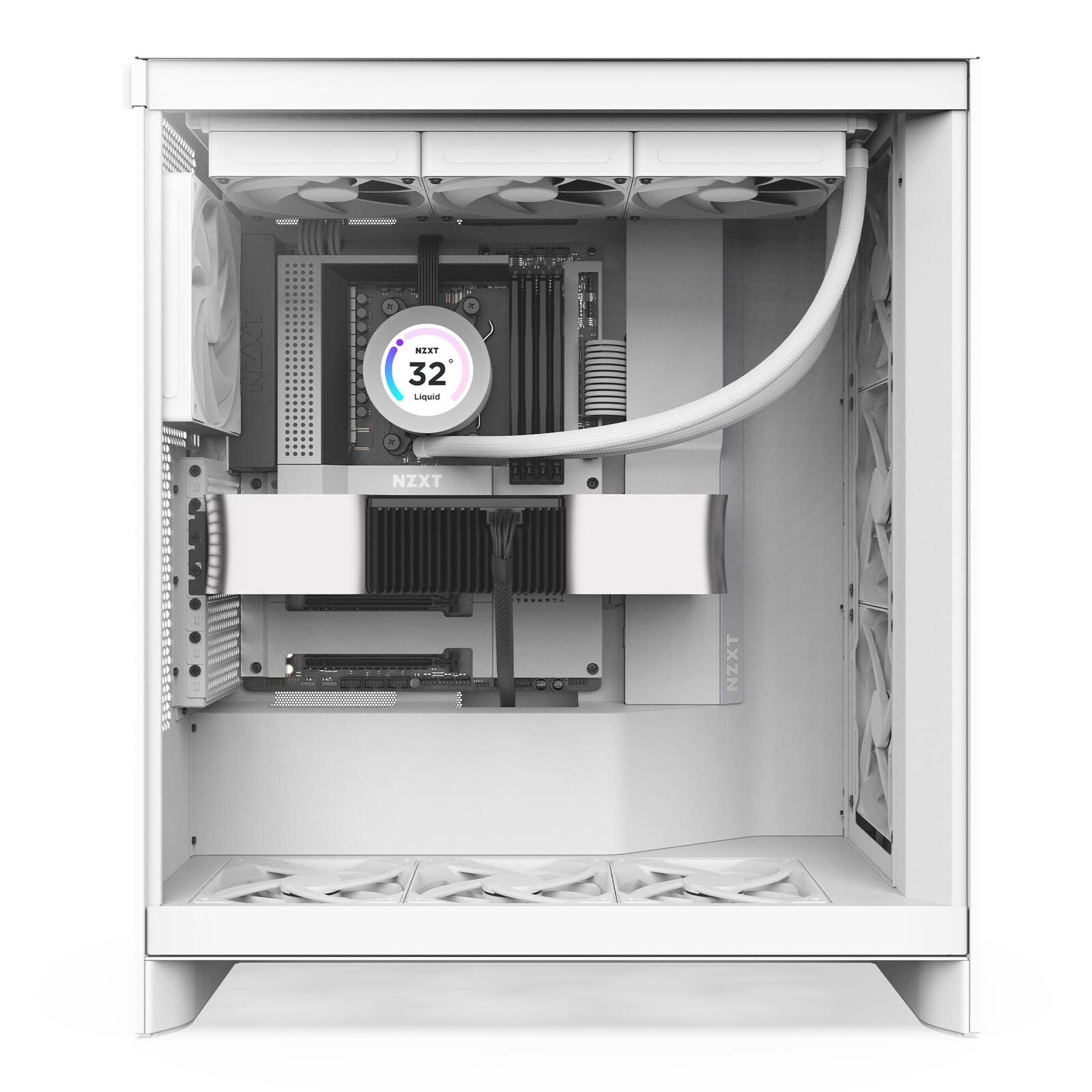 NZXT H7 Flow Mid-Tower-Gehäuse, Weiß
