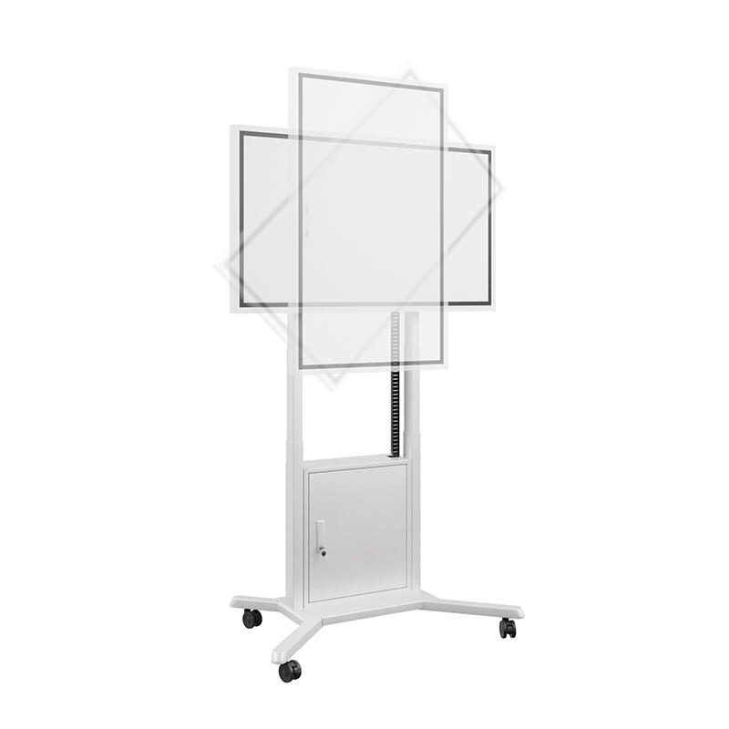 Samsung Flip Pro WM55B Flipchart 138,7 cm 55 Zoll inkl. HAGOR HP Twin Lift M-Flip motorisierter Rollwagen höhenverstell-
