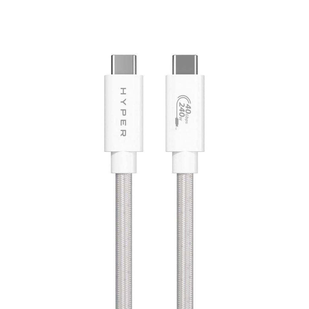 Hyper® HyperDrive Next USB4 Typ-C Performance Kabel (1.2m/4ft) - Weiß