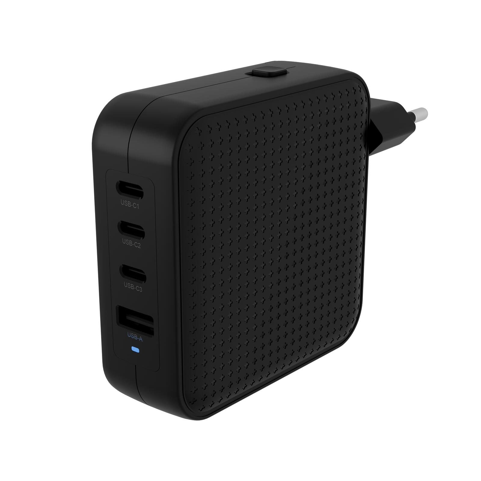 Hyper® HyperJuice 100W USB-C GaN Reise-Ladegerät (3C+1A) - Schwarz