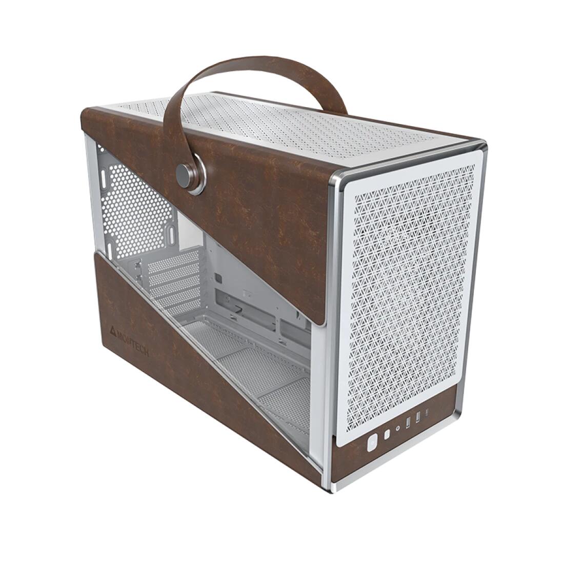 Montech PC Gehäuse Heritage Mini-Tower Weiß / Braun