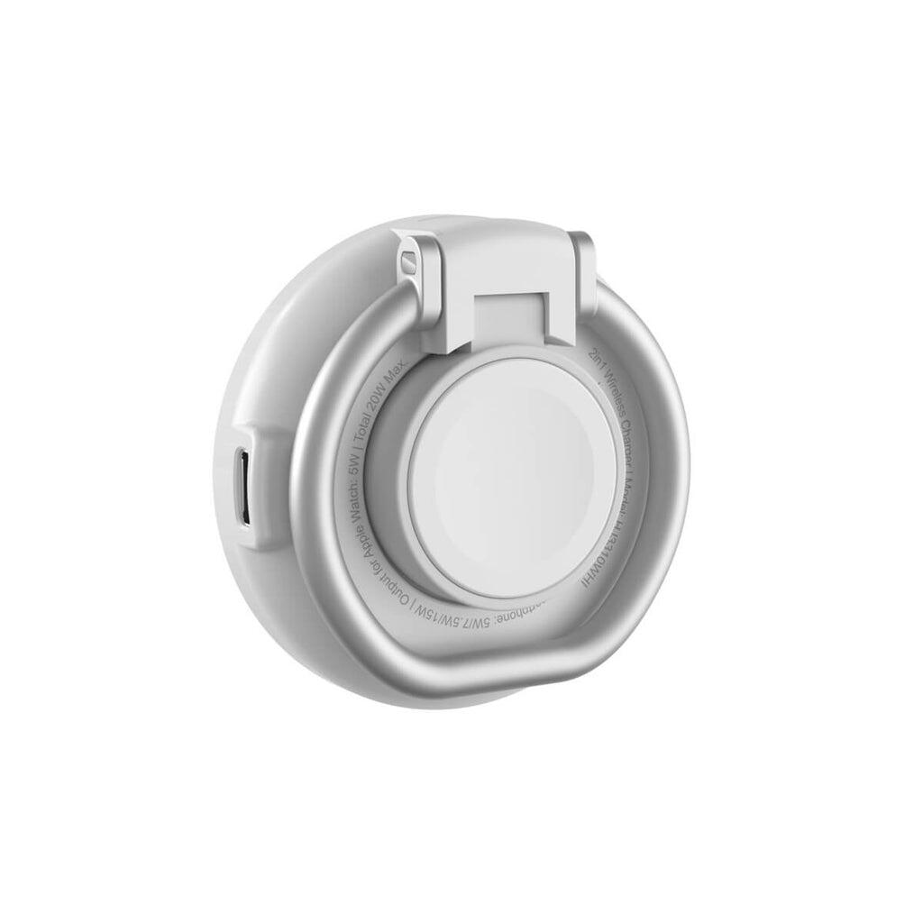 Hyper® HyperJuice HJ3310WHGL Qi2 2-in-1 Magnetischer Ladeständer