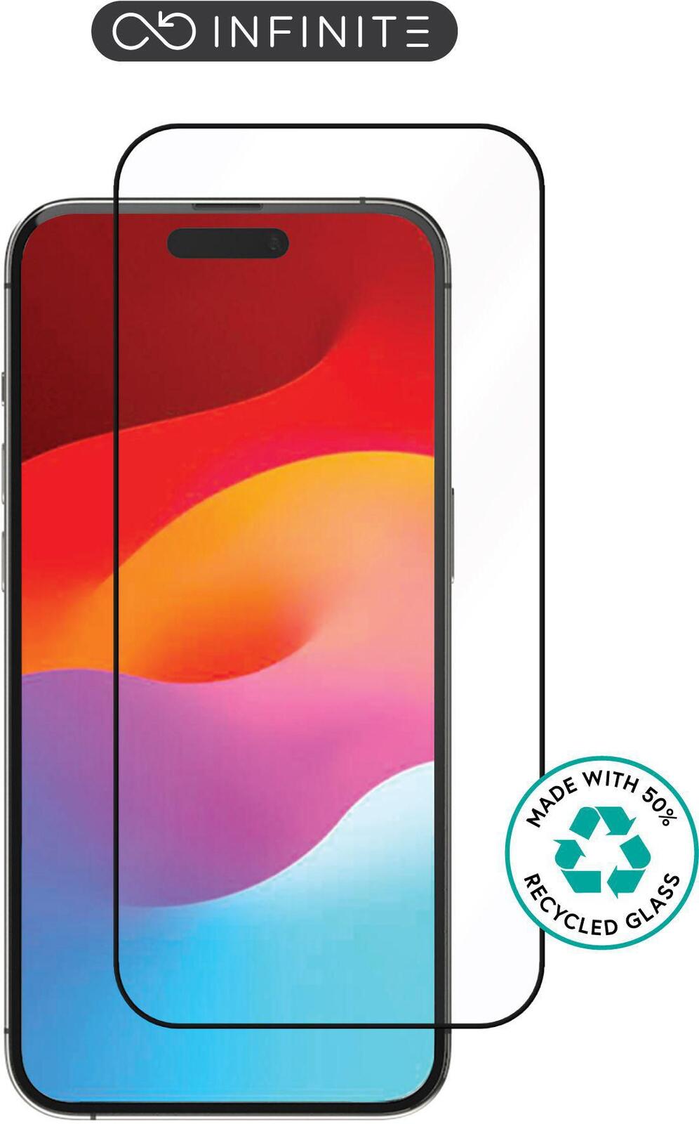 eSTUFF INFINITE Titan Shield Screen Protector iPhone 15 Pro Max - Full Cover