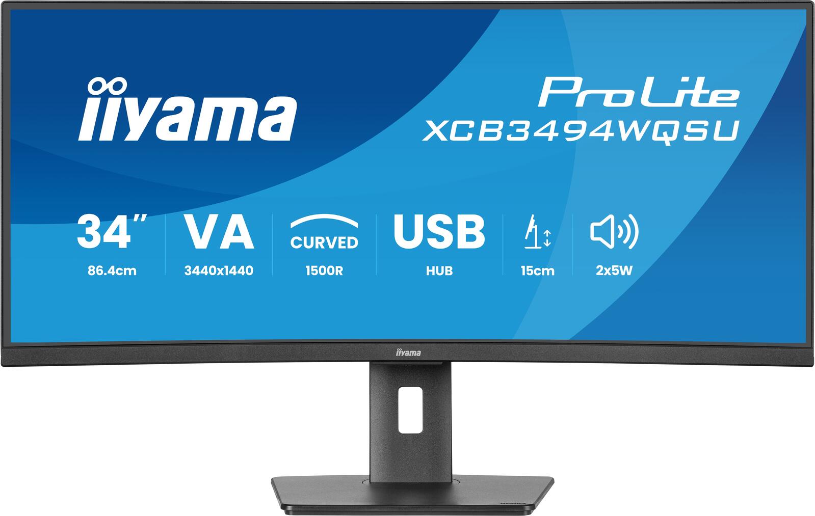 iiyama ProLite XCB3494WQSU-B1 Curved Monitor 86,7cm (34 Zoll)