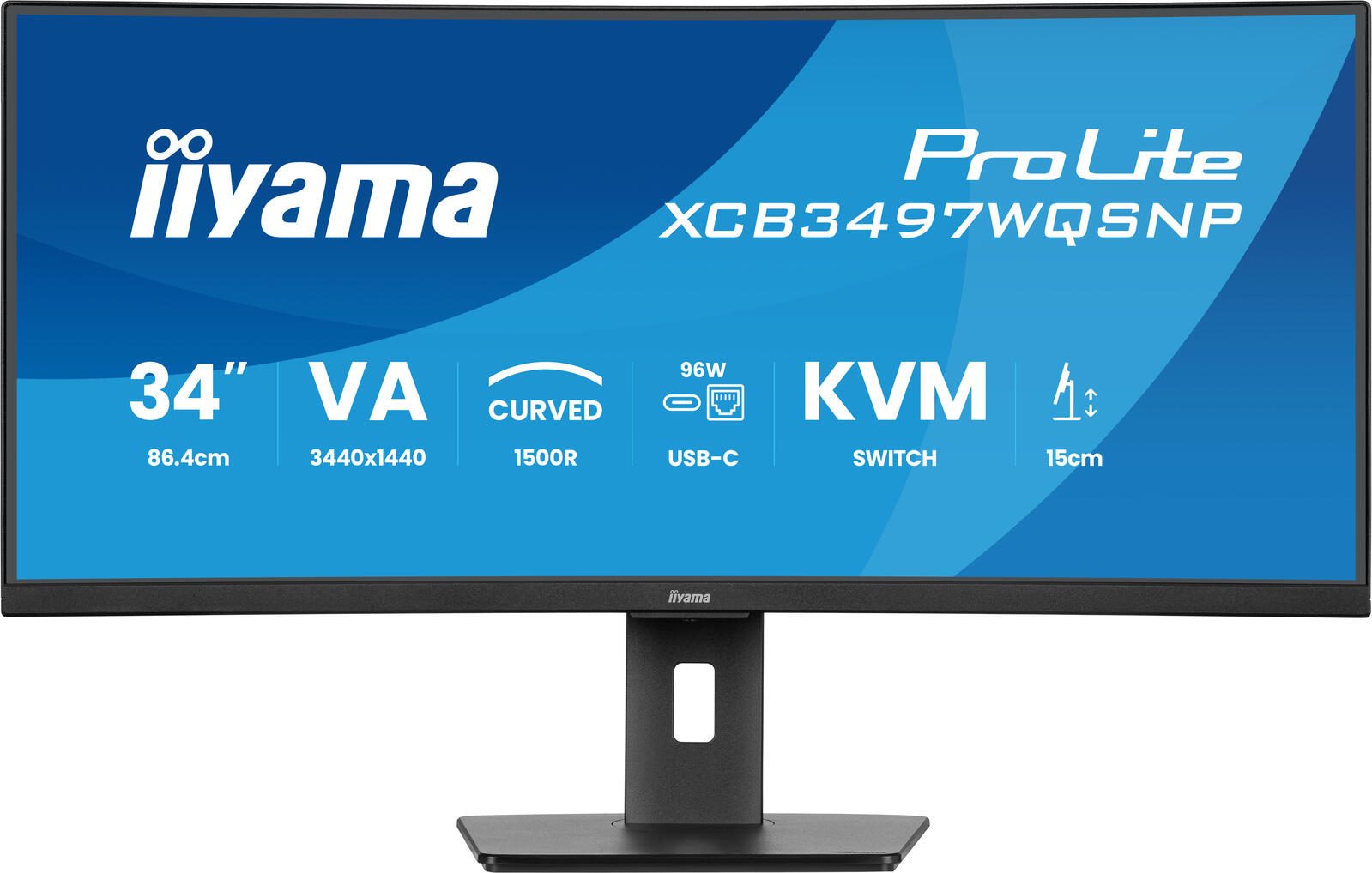 iiyama ProLite XCB3497WQSNP-B1 Curved Monitor 86,7cm (34 Zoll)