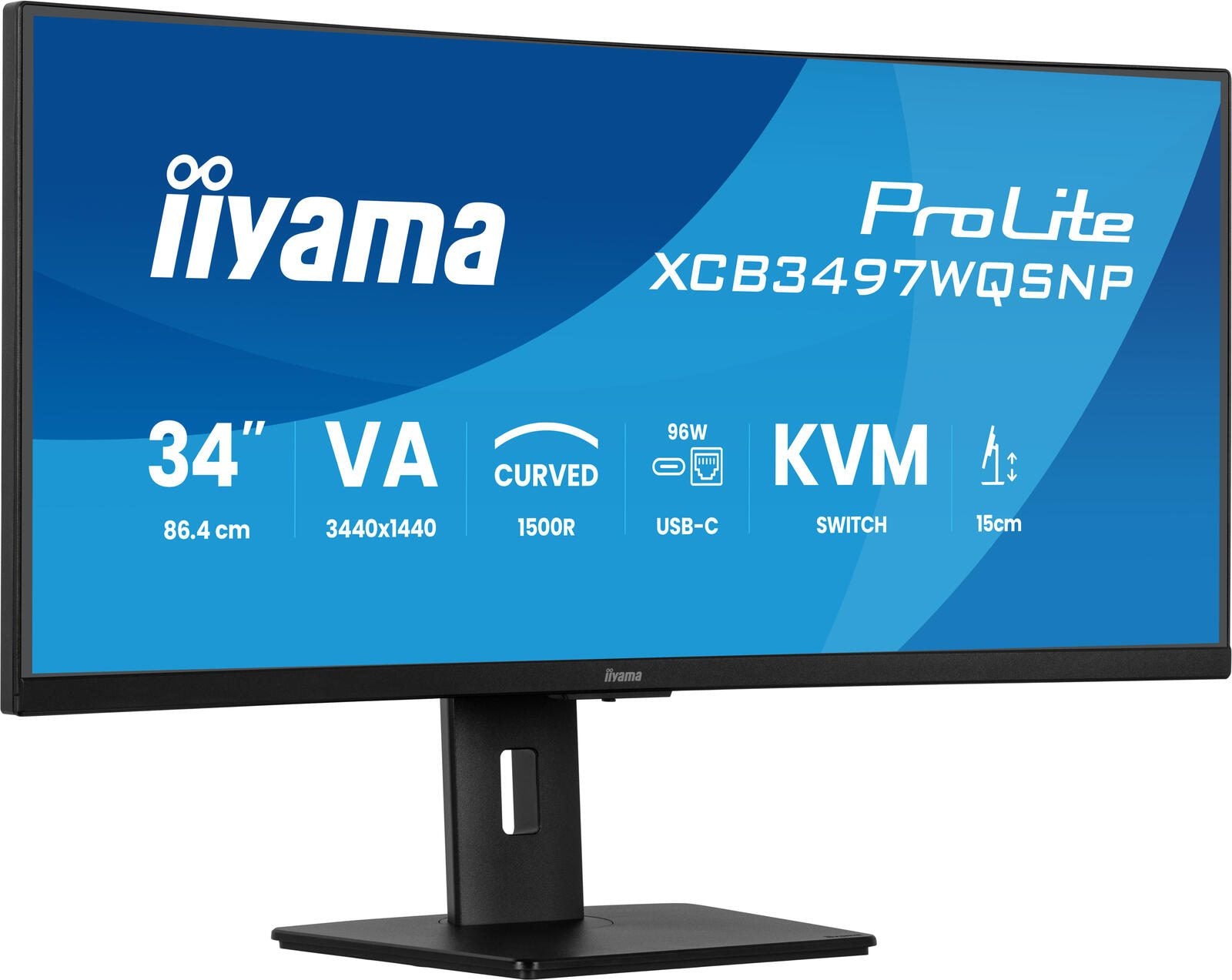 iiyama ProLite XCB3497WQSNP-B1 Curved Monitor 86,7cm (34 Zoll)