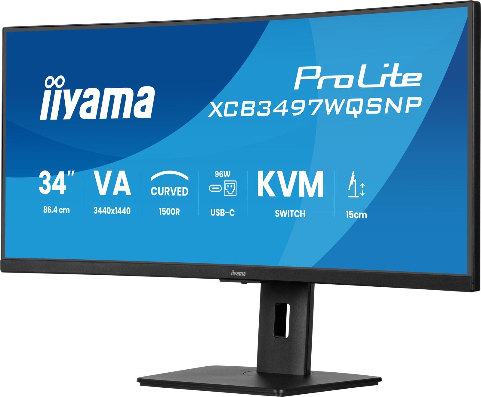iiyama ProLite XCB3497WQSNP-B1 Curved Monitor 86,7cm (34 Zoll)