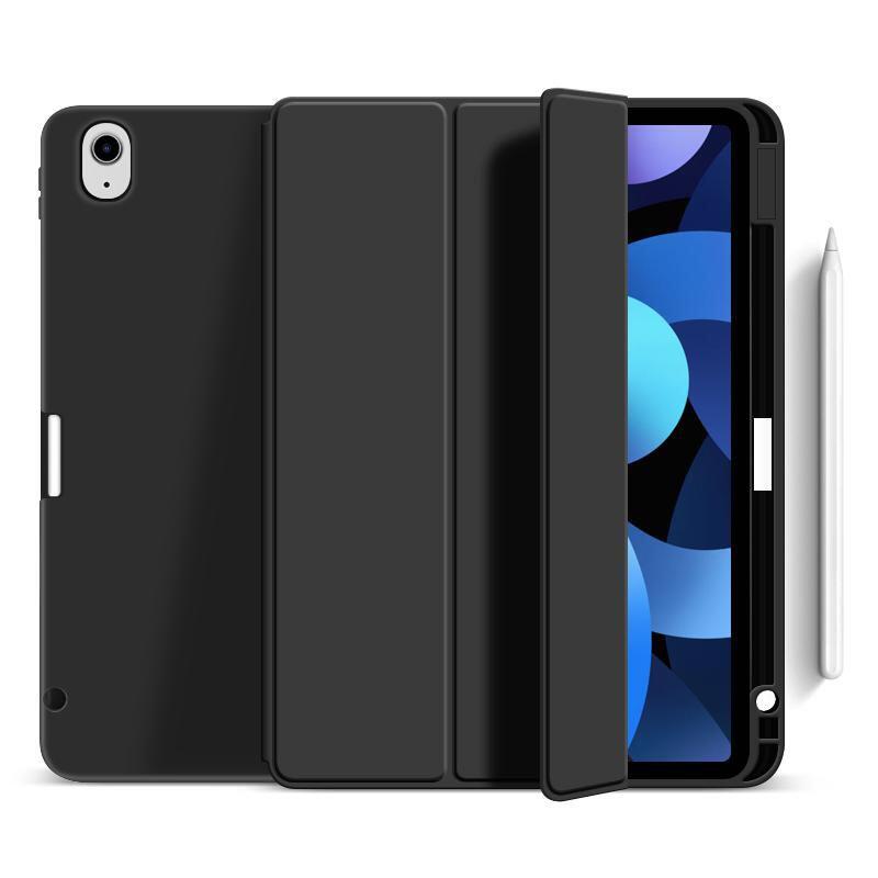 eSTUFF MIAMI Pencil Case für das iPad Air 11' (2024 & 2025) - Black PU leather/Clear