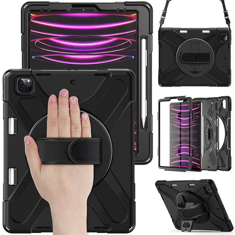 eSTUFF CHICAGO Full Body Defender Case für das iPad Air 13' (2024 & 2025) - Black