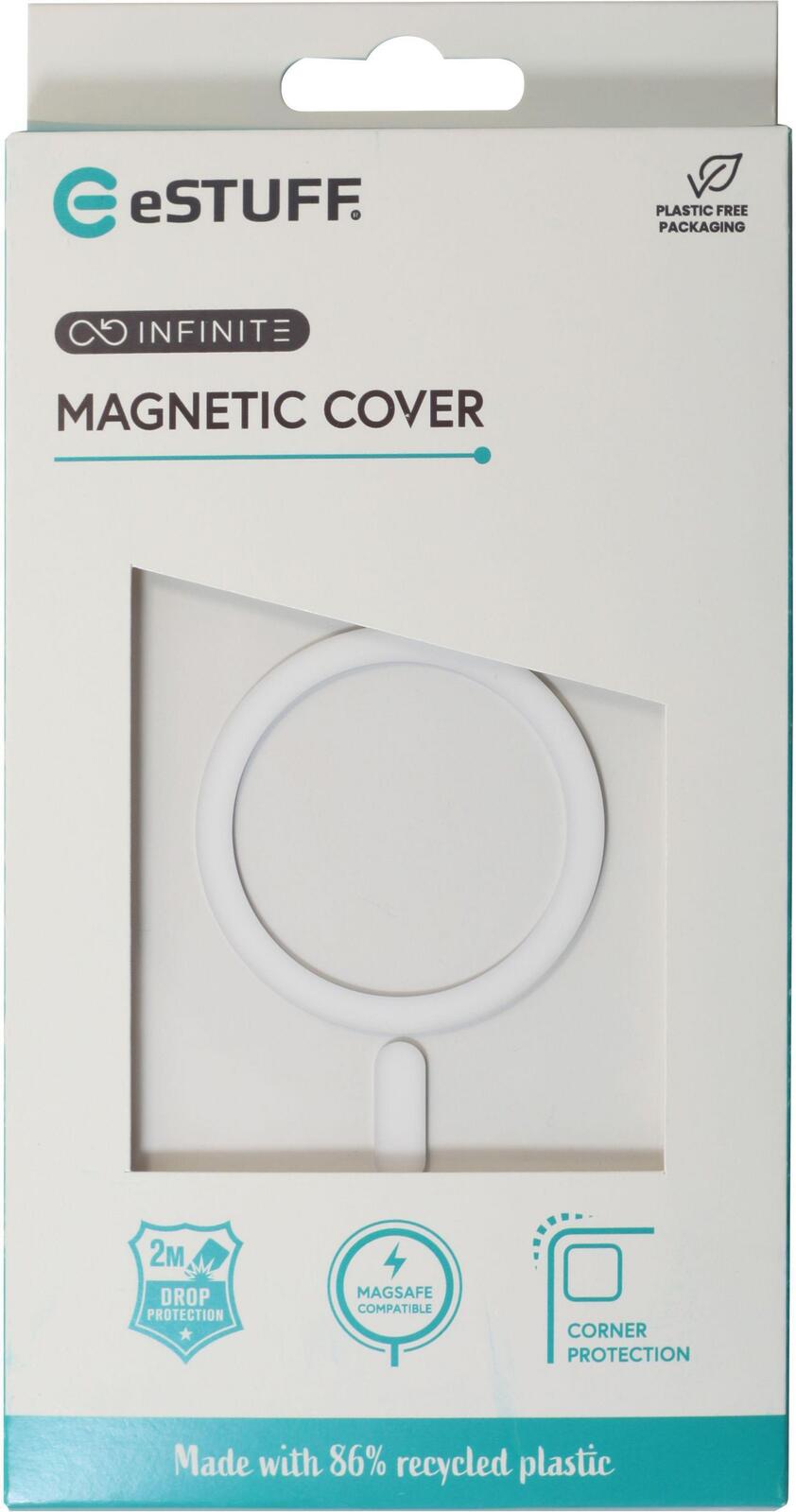 eSTUFF iPhone 16 Plus INFINITE OSLO Magnetic Hybrid Cover - Transparent