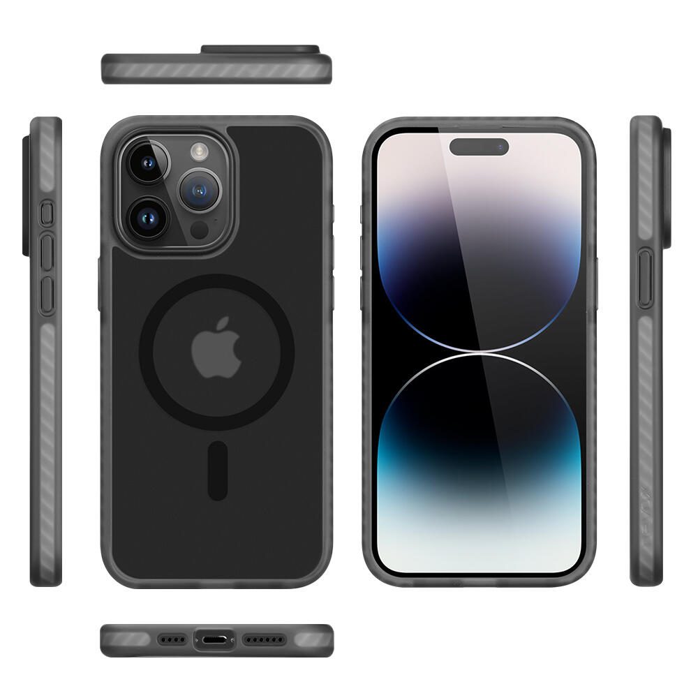 Nevox StyleShell Invisio für das iPhone 15 Pro mit MagSafe - Schwarz