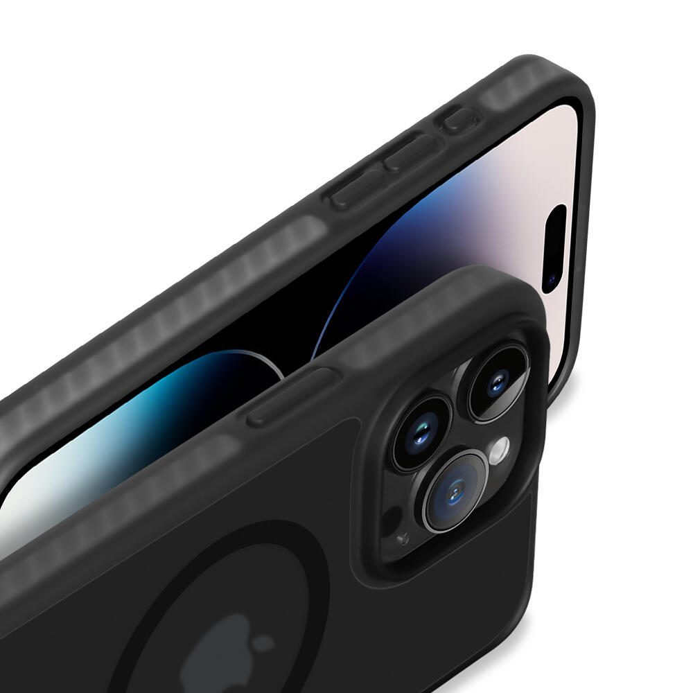 Nevox StyleShell Invisio für das iPhone 15 Pro Max mit MagSafe - Schwarz