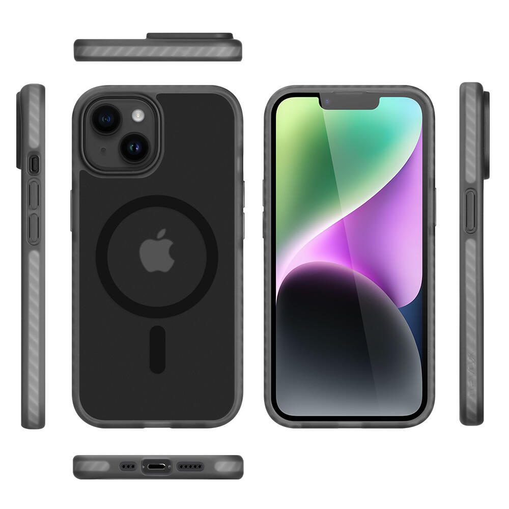 Nevox StyleShell Invisio für das iPhone 15 mit MagSafe - Schwarz