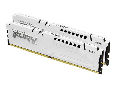 Kingston FURY™ Beast DDR5 Speicher 32GB 6000MT/s CL30 DIMM (2er-Kit) Weiß EXPO