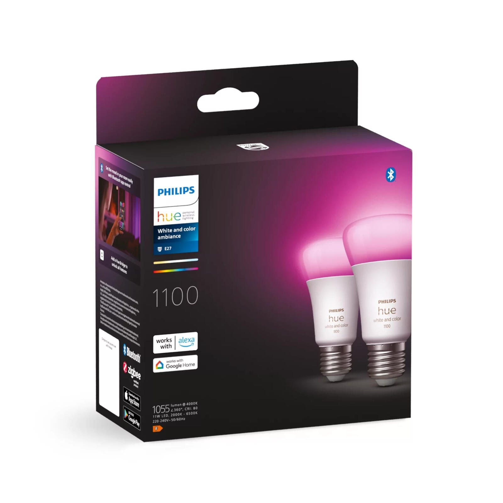 Philips Hue - LED-Lampe - Form: A60 - E27 - 6.5 W (Entsprechung 60 W)
