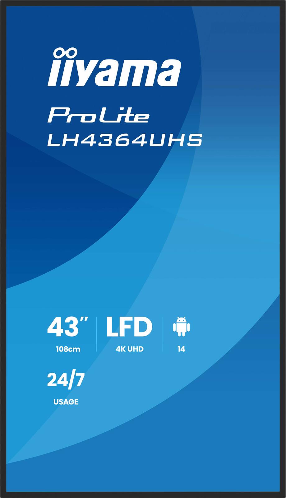 iiyama ProLite LH4364UHS-B1AG Signage Display 108 cm (43')