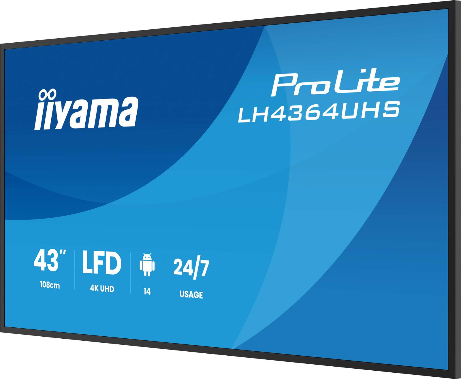 iiyama ProLite LH4364UHS-B1AG Signage Display 108 cm (43')