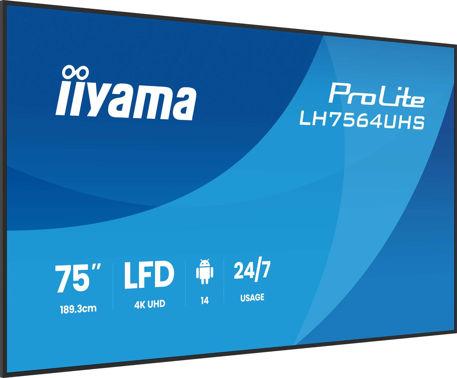 iiyama ProLite LH7564UHS-B1AG Signage Display 189,5 cm (75')