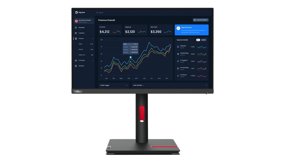 Lenovo ThinkVision T23i-30 Monitor 58 cm (23 Zoll)
