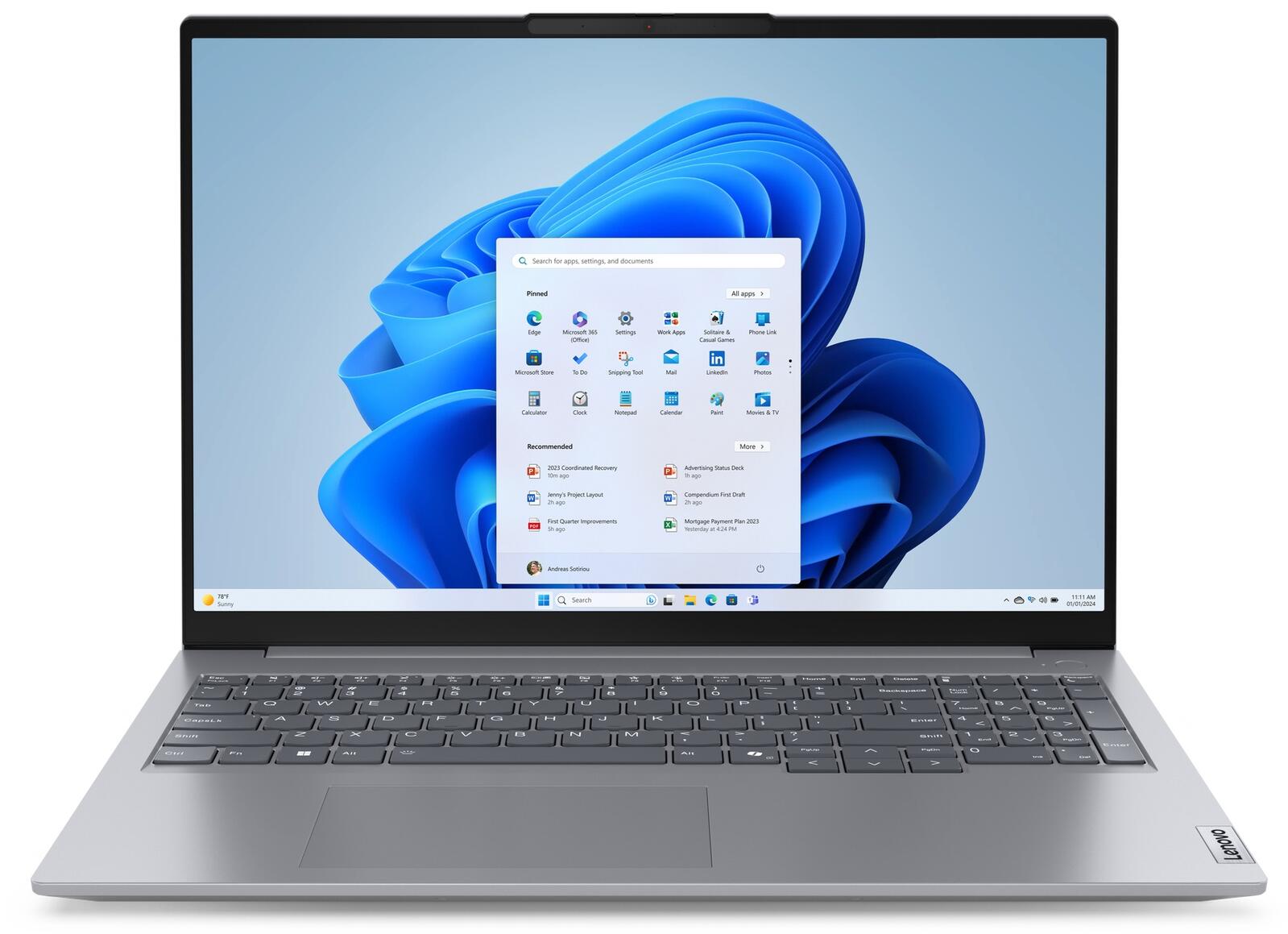 Lenovo ThinkBook 16 G7 IML Intel Core Ultra 5 125U Notebook 40,6 cm (16')