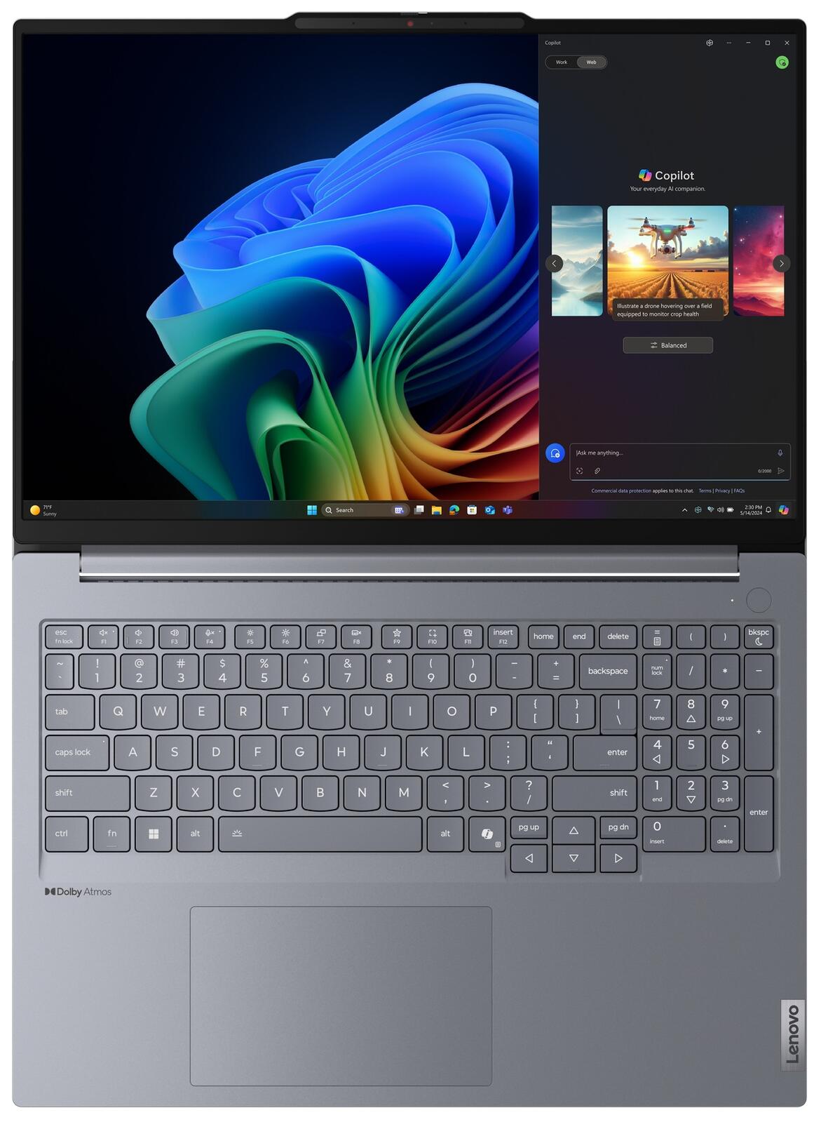 Lenovo ThinkBook 16 G7 QOY Snapdragon X Plus X1P-42-100 Notebook 40,6 cm (16')