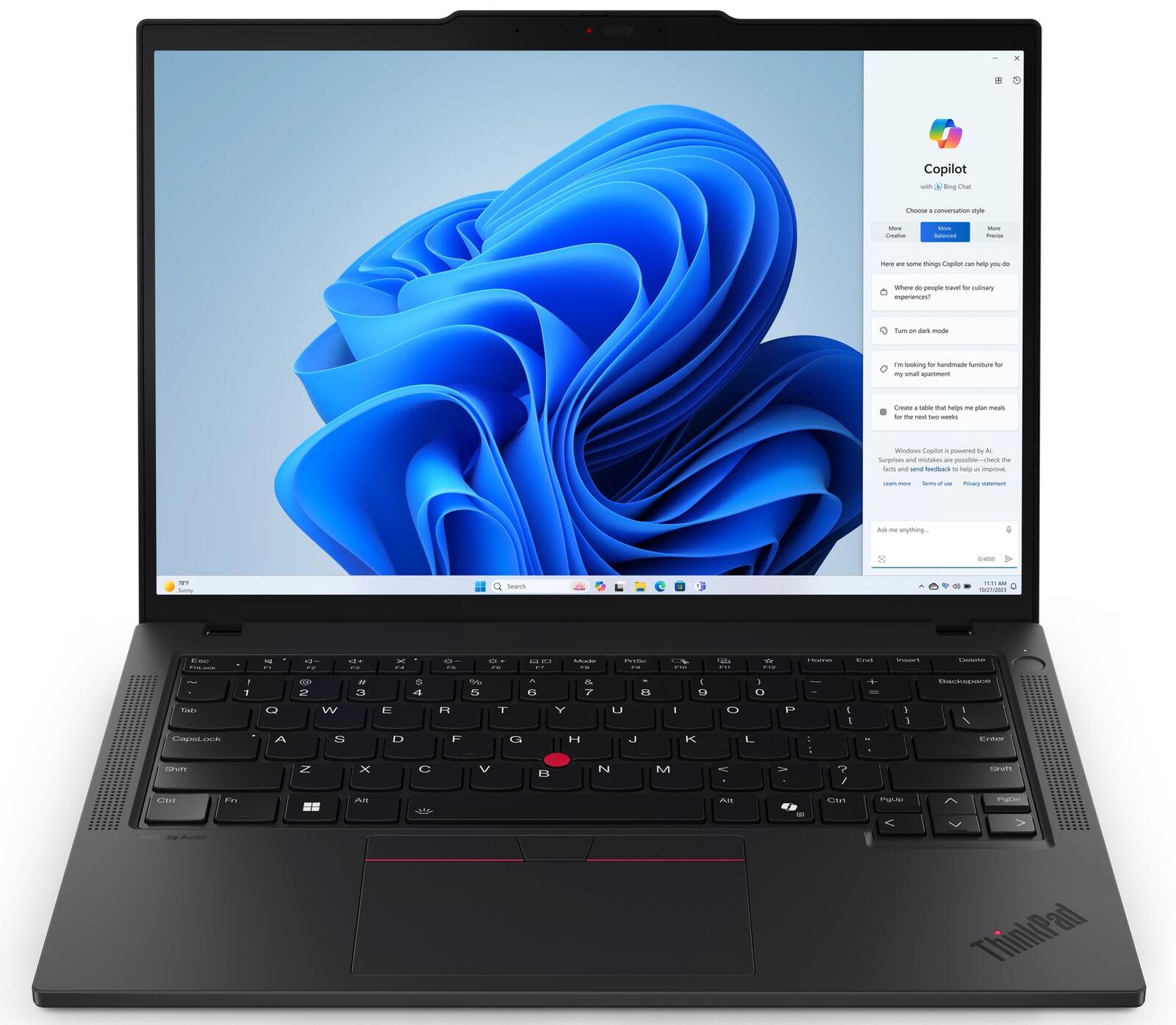 Lenovo ThinkPad T14 Gen 5 Intel Core Ultra 7 155U Notebook 35,6 cm (14')