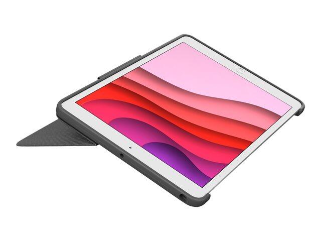 Logitech Combo Touch Tastatur und Foliohülle mit Trackpad grafit