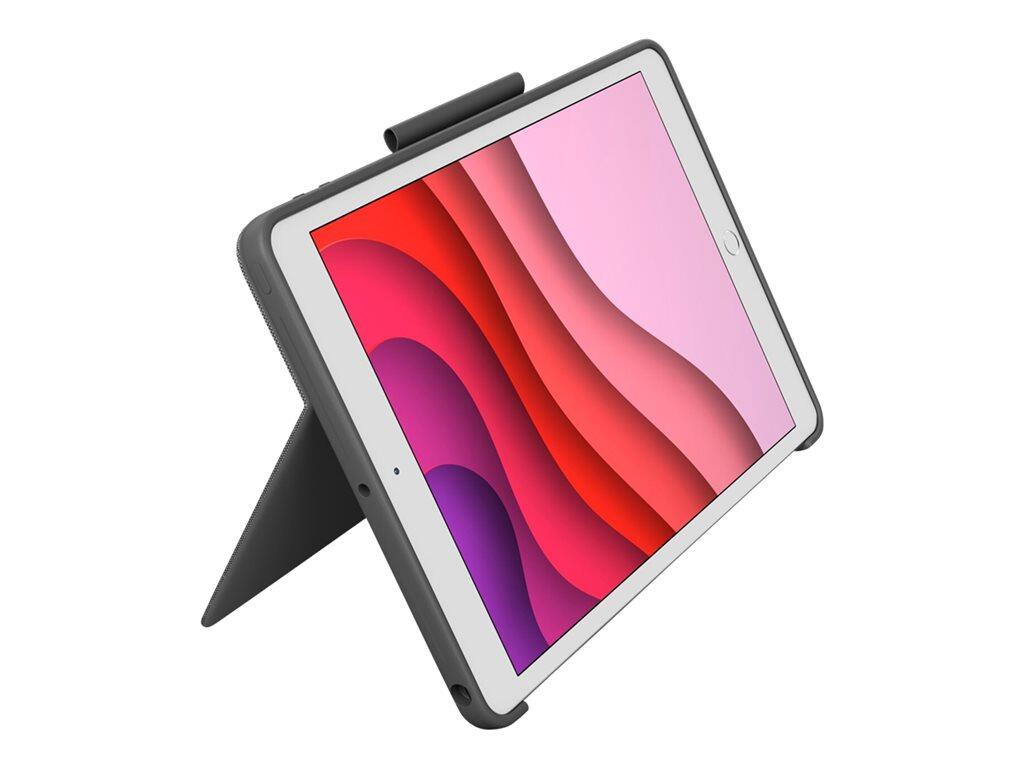 Logitech Combo Touch Tastatur und Foliohülle mit Trackpad grafit