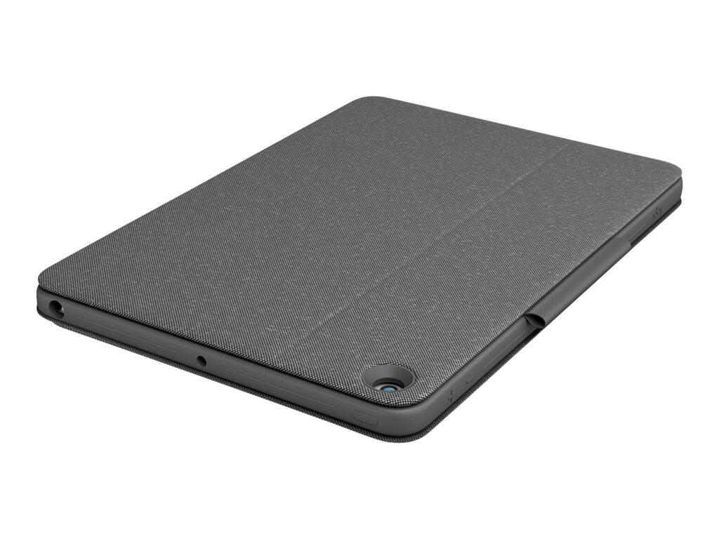 Logitech Combo Touch Tastatur und Foliohülle mit Trackpad grafit