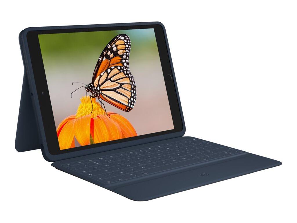 Logitech Rugged Combo 3 for Education Master Pack Tastatur und Foliohülle für 10,2' Apple iPad, Classic Blue